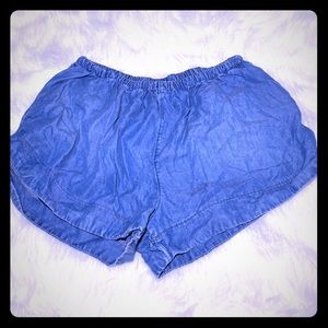 Chambray Shorts